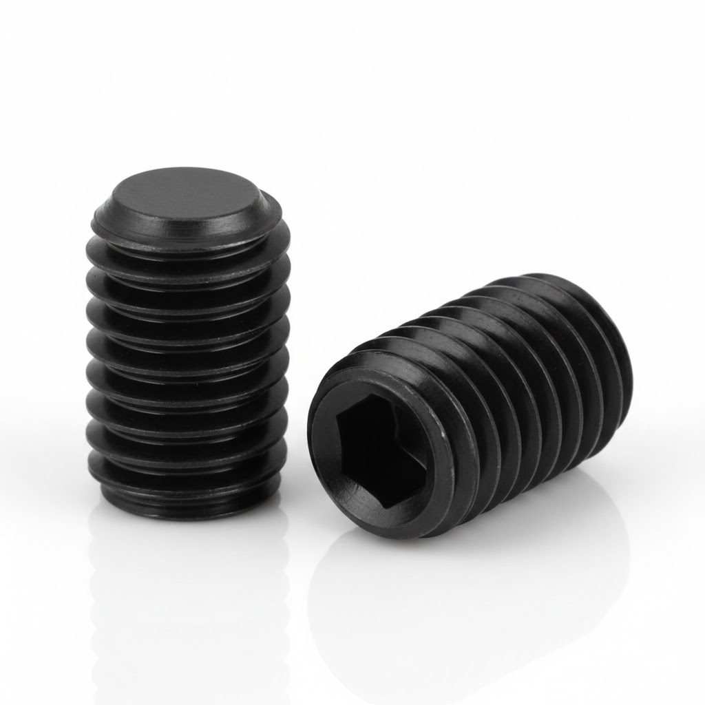 DIN 913 / ISO 4026 Küt Uçlu Setskur (Ayar Vidası) – 45H Sertleştirilmiş Çelik Sabitleme Çözümleri - Dağ Civata