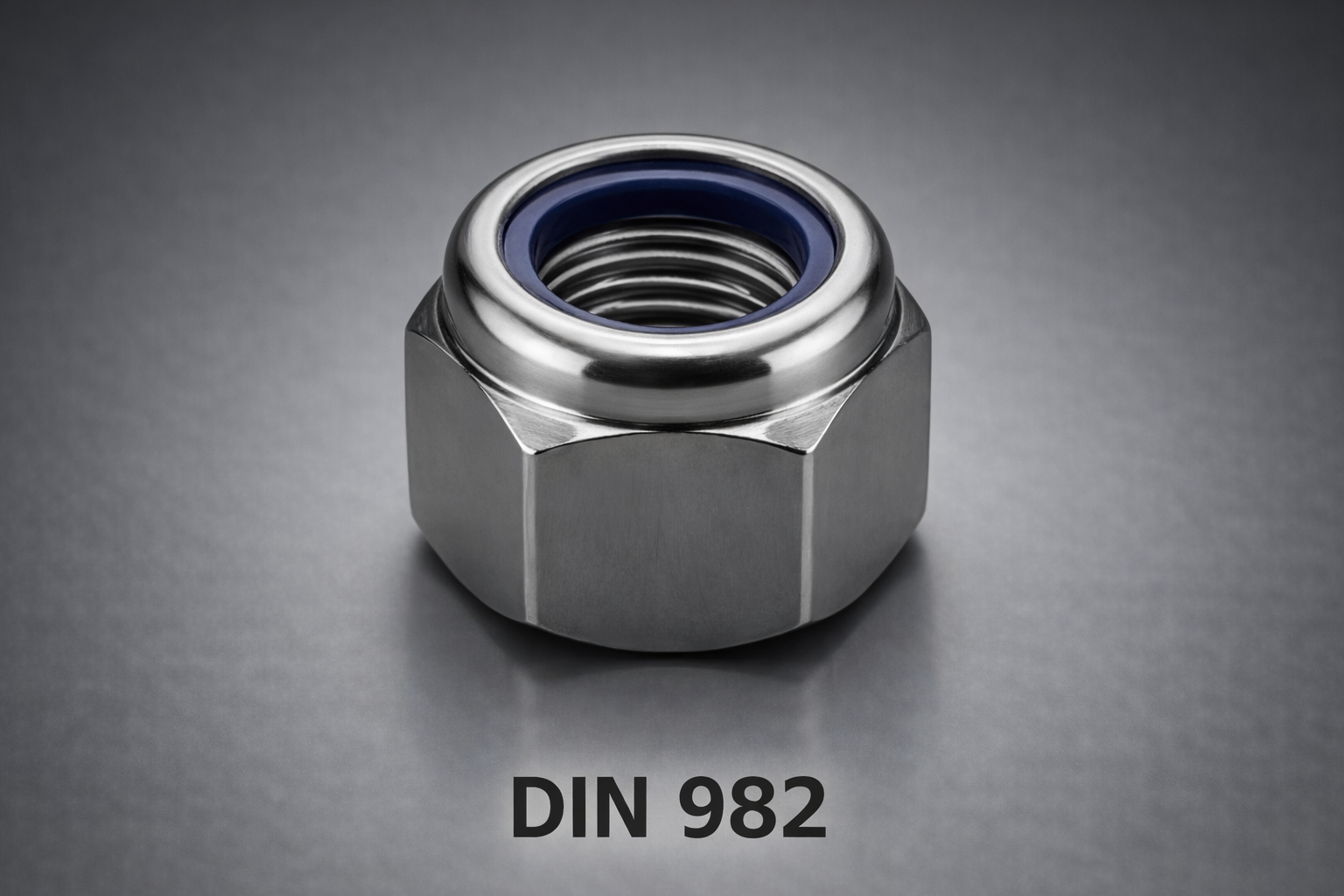 DIN 982 / ISO 7040 Yüksek Tip Fiberli Somun – Ekstra Güvenlikli Kilitli Emniyet Somunu - Dağ Civata